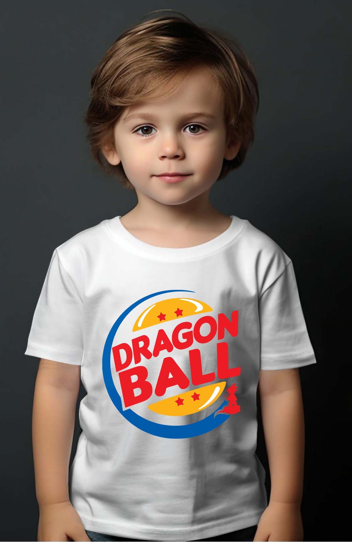 COULEUR:Blanc|T-shirt Garçon | Dragon king Blanc