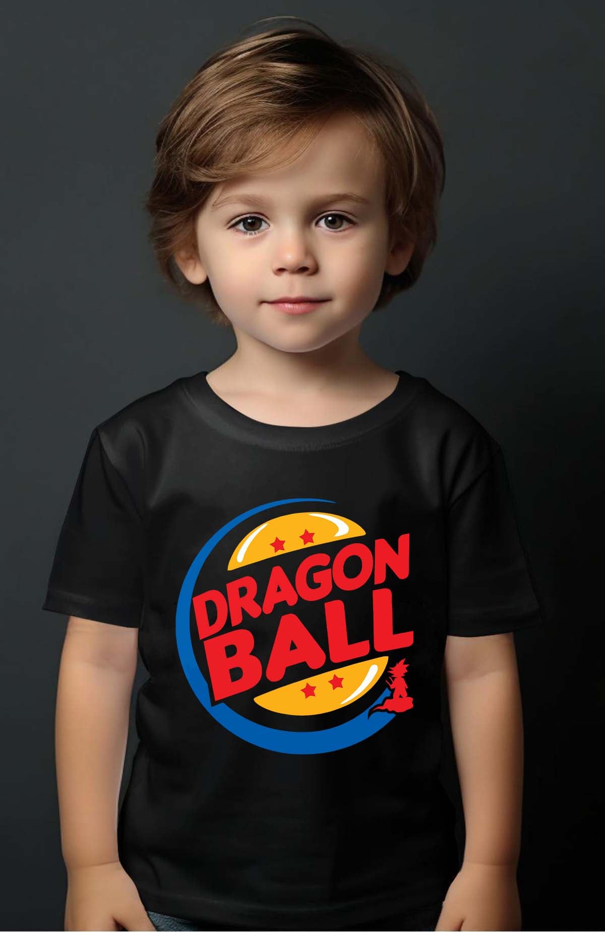 COULEUR:Noir|T-shirt Garçon | Dragon king Noir