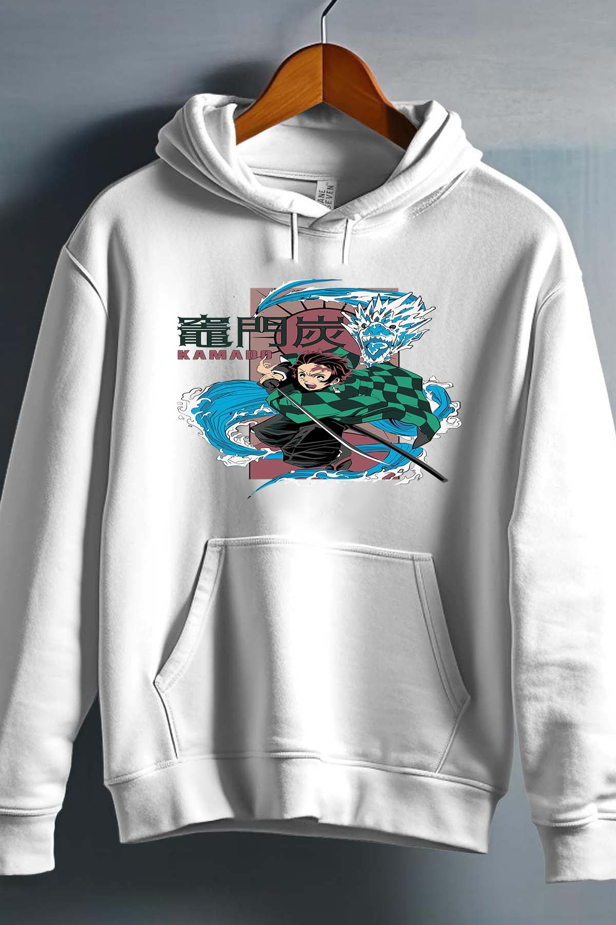 COULEUR:Blanc|Sweat Capuche Garçon | Dragon water Kamado Blanc