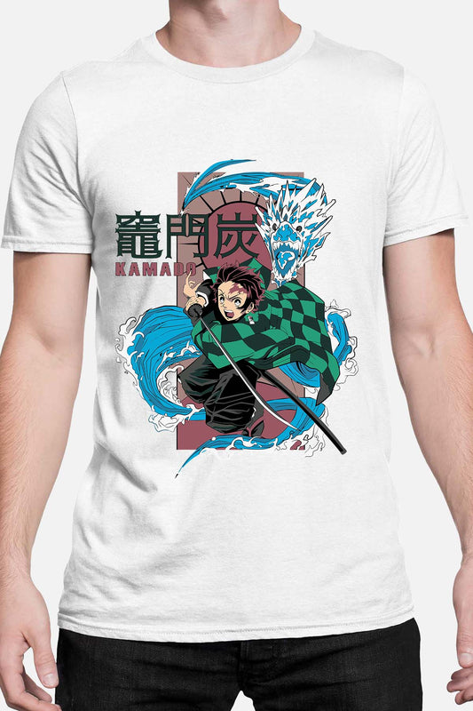COULEUR:Blanc|T-shirt Homme | Dragon water Kamado Blanc