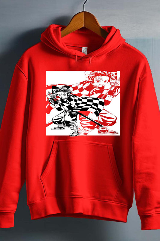 COULEUR:Rouge|Sweat Capuche Garçon | Esprit Carreau Rouge