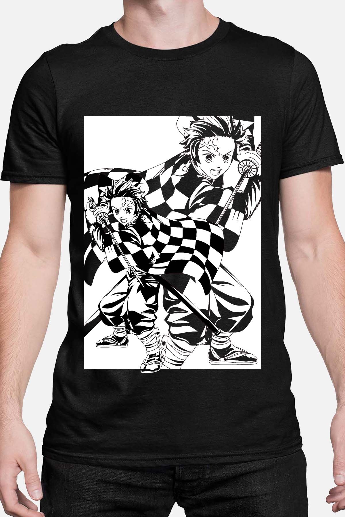 COULEUR:Noir|T-shirt Homme | Esprit Carreau Noir