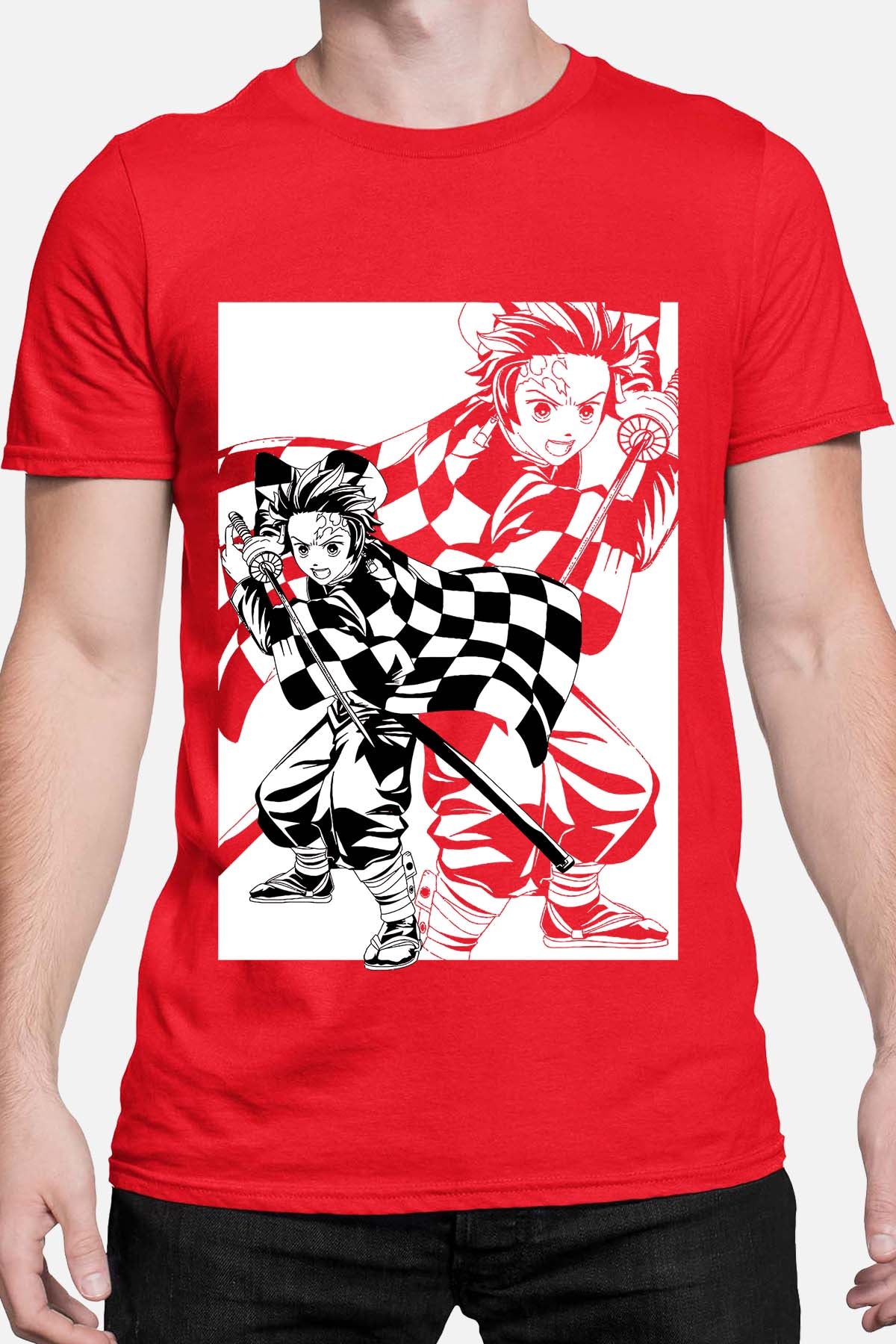 COULEUR:Rouge|T-shirt Homme | Esprit Carreau Rouge