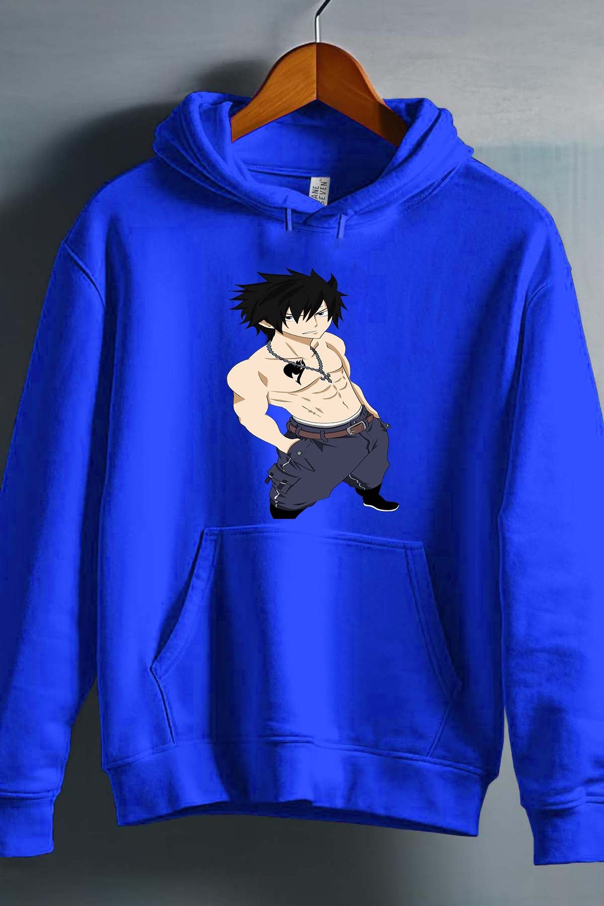 COULEUR:Bleu Roi|Sweat Capuche Garçon | Fary 13 Bleu Roi