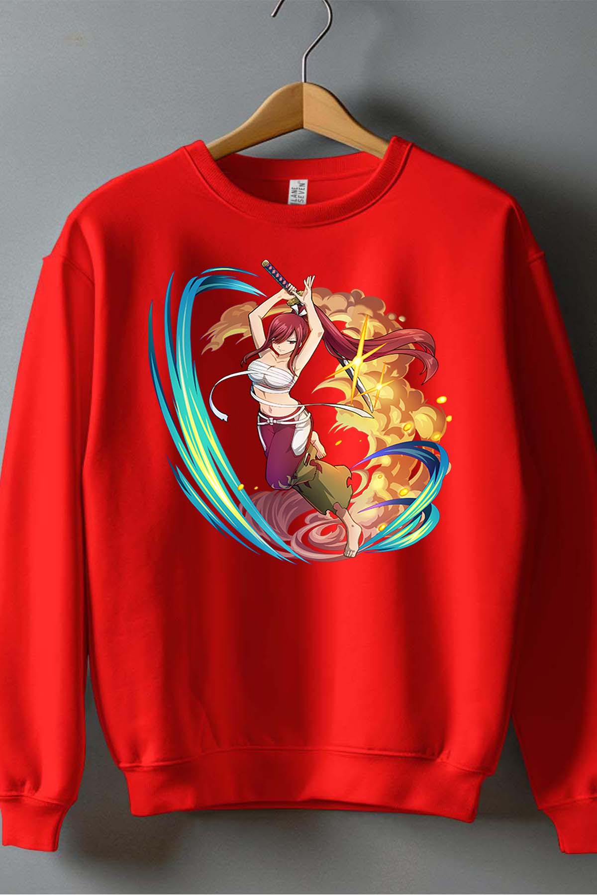 COULEUR:Rouge|Sweat Col Rond Garçon | Fary 15 Rouge