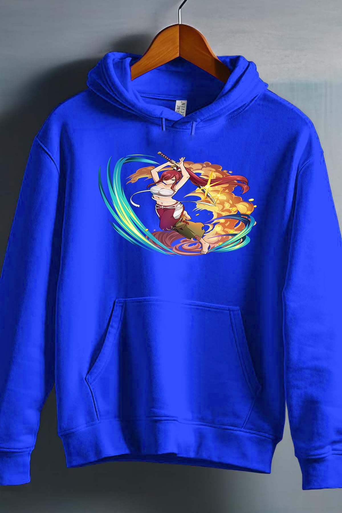 COULEUR:Bleu Roi|Sweat Capuche Garçon | Fary 15 Bleu Roi