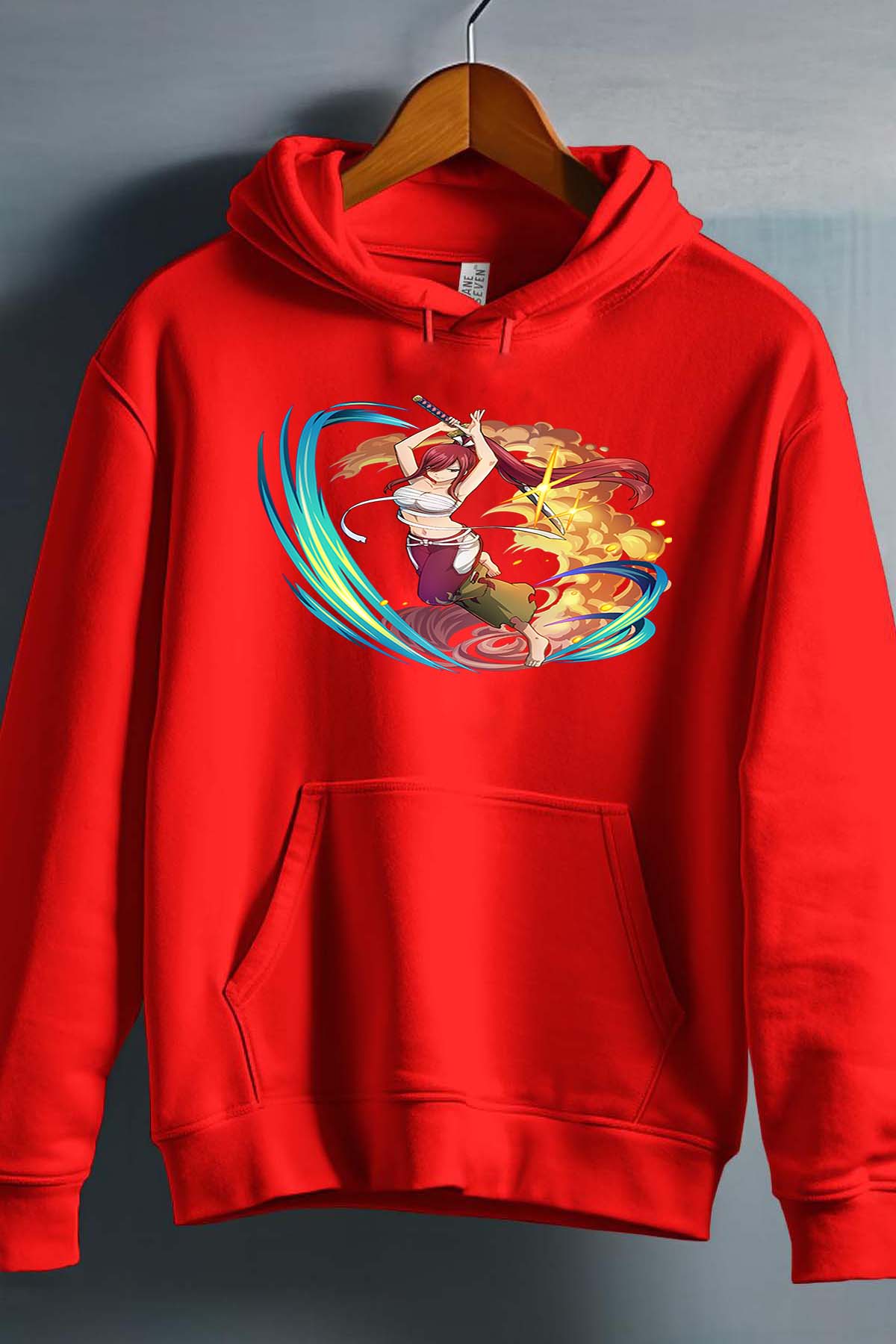 COULEUR:Rouge|Sweat Capuche Garçon | Fary 15 Rouge