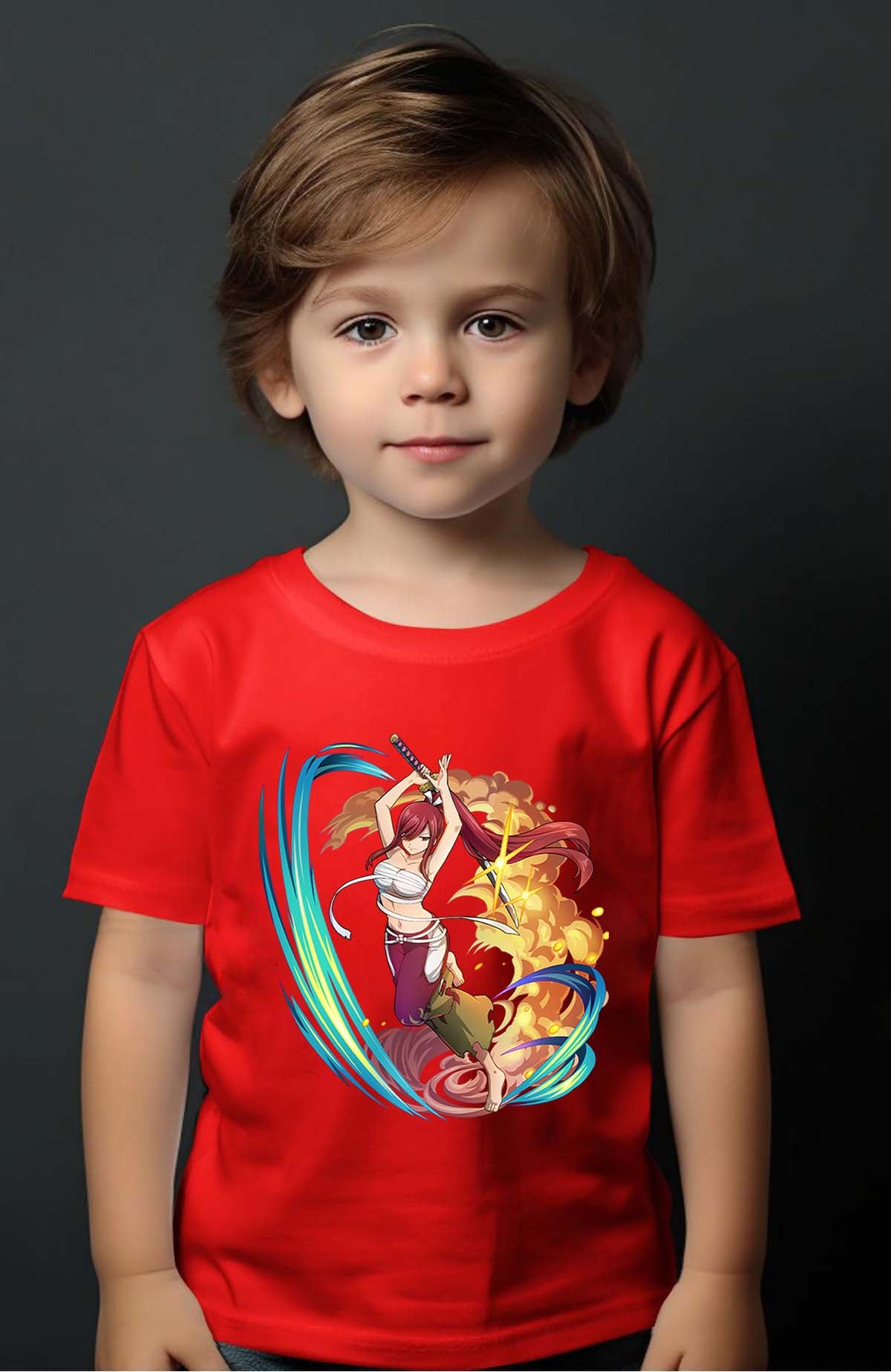 COULEUR:Rouge|T-shirt Garçon | Fary 15 Rouge
