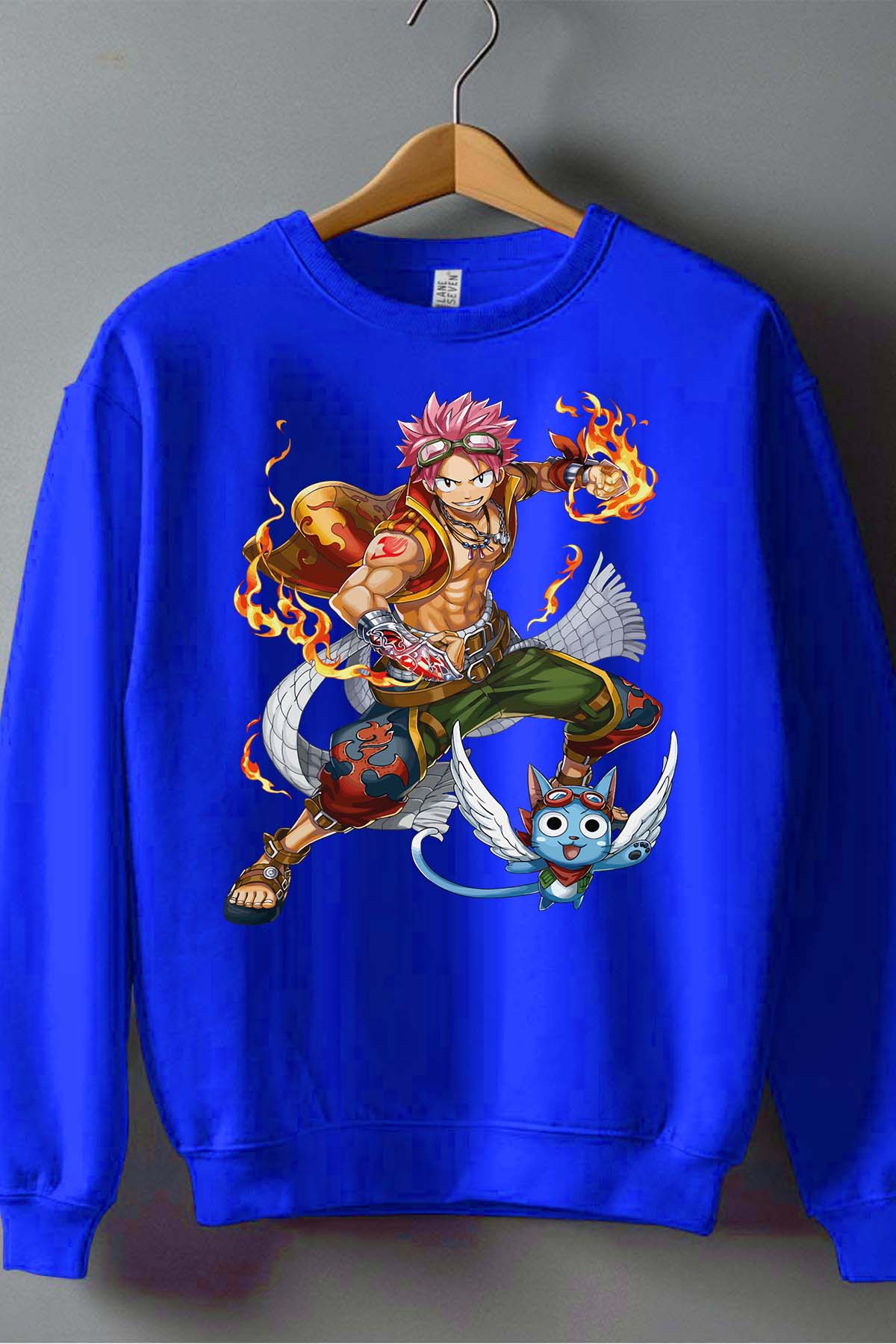 COULEUR:Bleu Roi|Sweat Col Rond Garçon | Fary 2 Bleu Roi