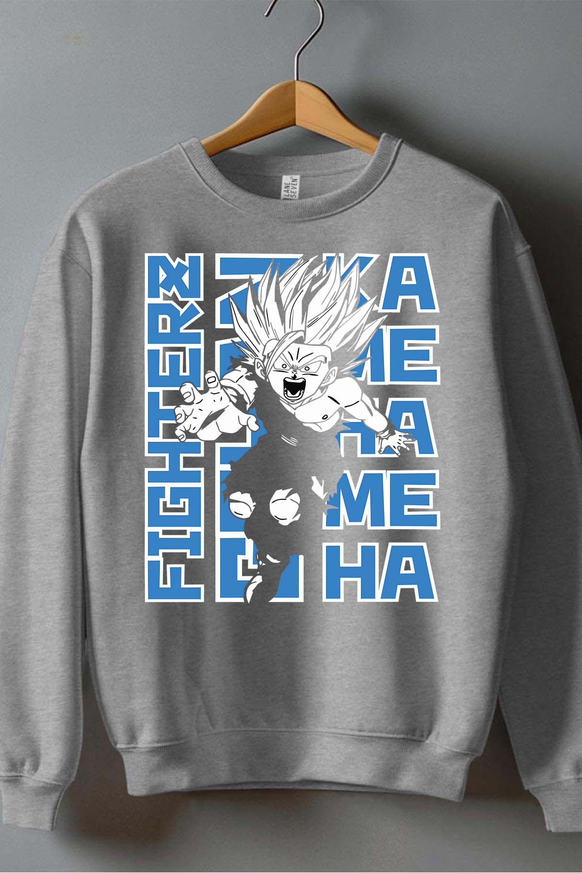 COULEUR:Gris|Sweat Col Rond Homme | Fighterz Gris