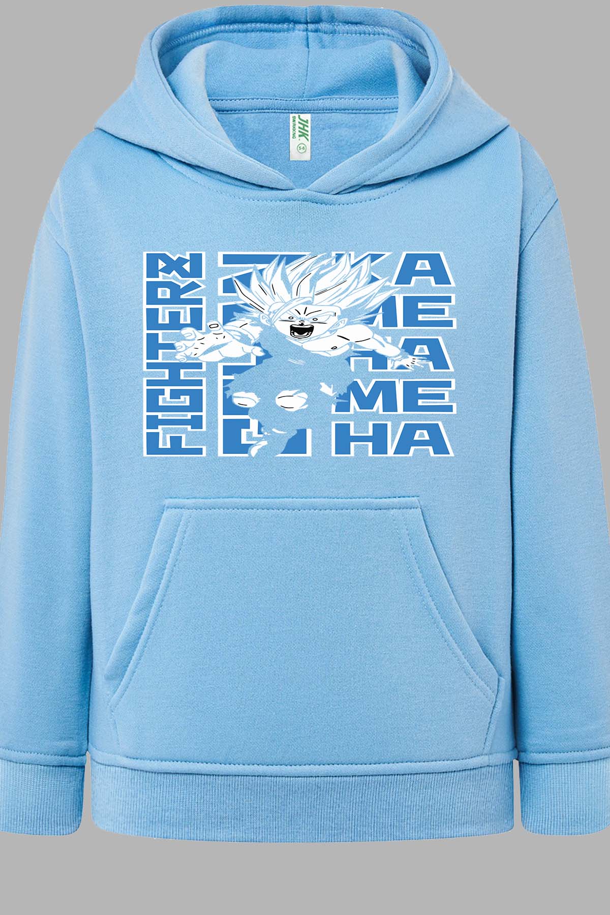 COULEUR:Bleu Ciel|Sweat Capuche Homme | Fighterz Bleu Ciel