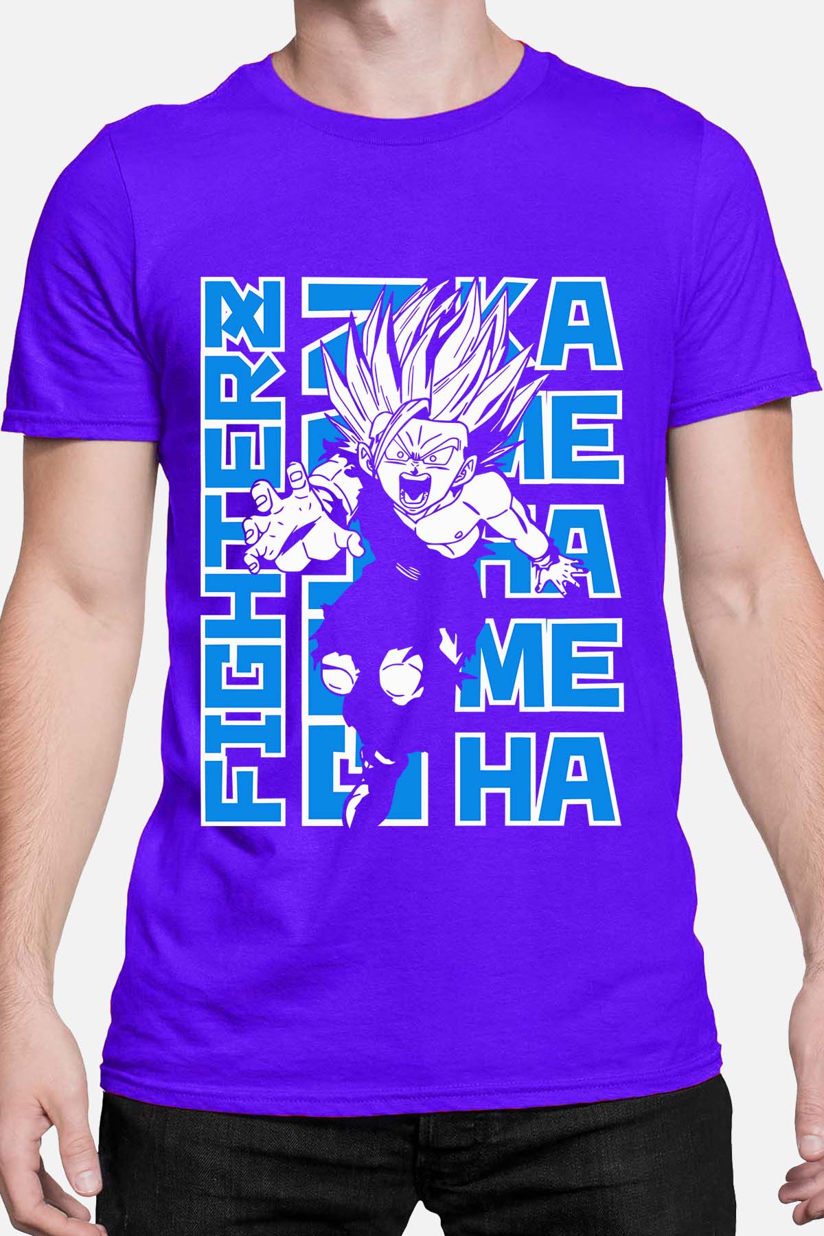 COULEUR:Bleu Roi|T-shirt Homme | Fighterz Bleu Roi