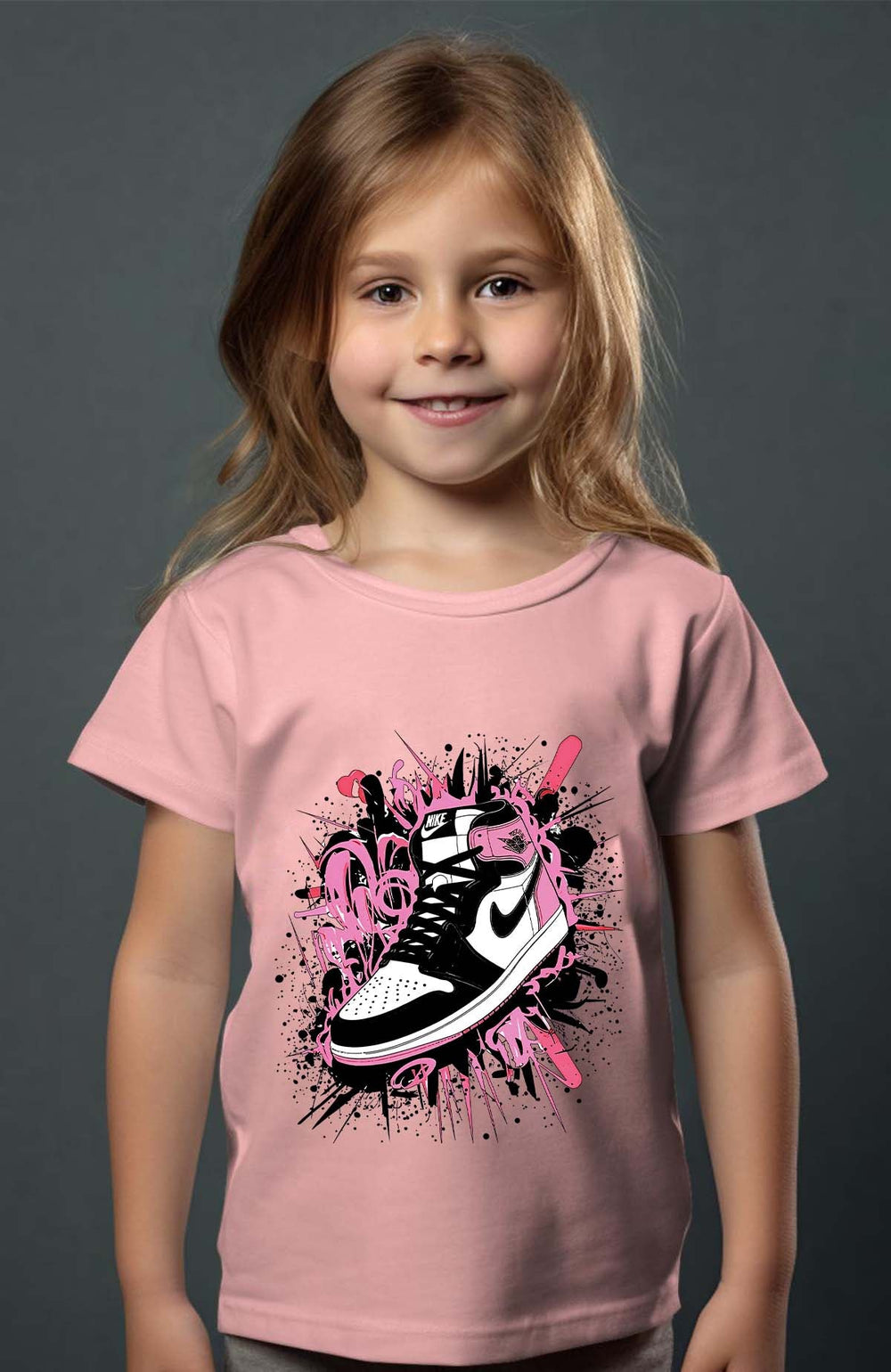 COULEUR:Rose|T-shirt Fille | Force Pink Rose