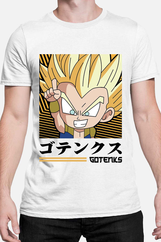 COULEUR:Blanc|T-shirt Homme | GOTENKS Chibi 01 Blanc
