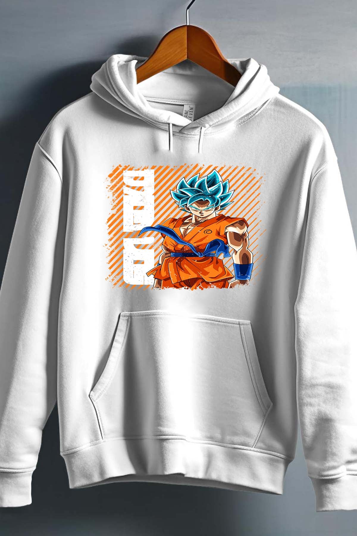 COULEUR:Blanc|Sweat Capuche Garçon | Goku Blue Power Blanc