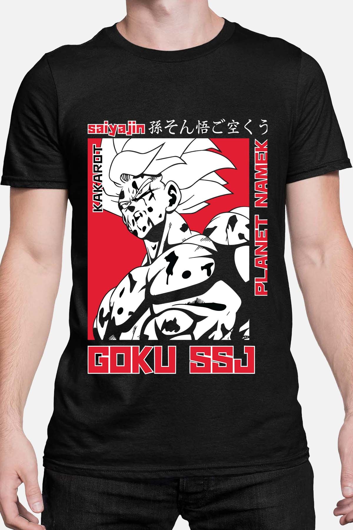 COULEUR:Noir|T-shirt Homme | Goku SSJ Noir
