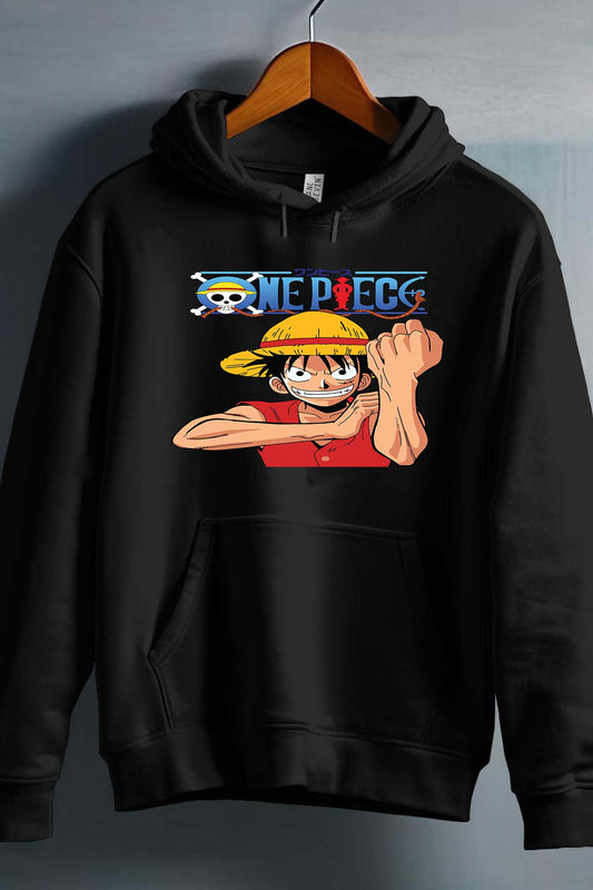 COULEUR:Noir|Sweat Capuche Garçon | Gomu Gomu Noir