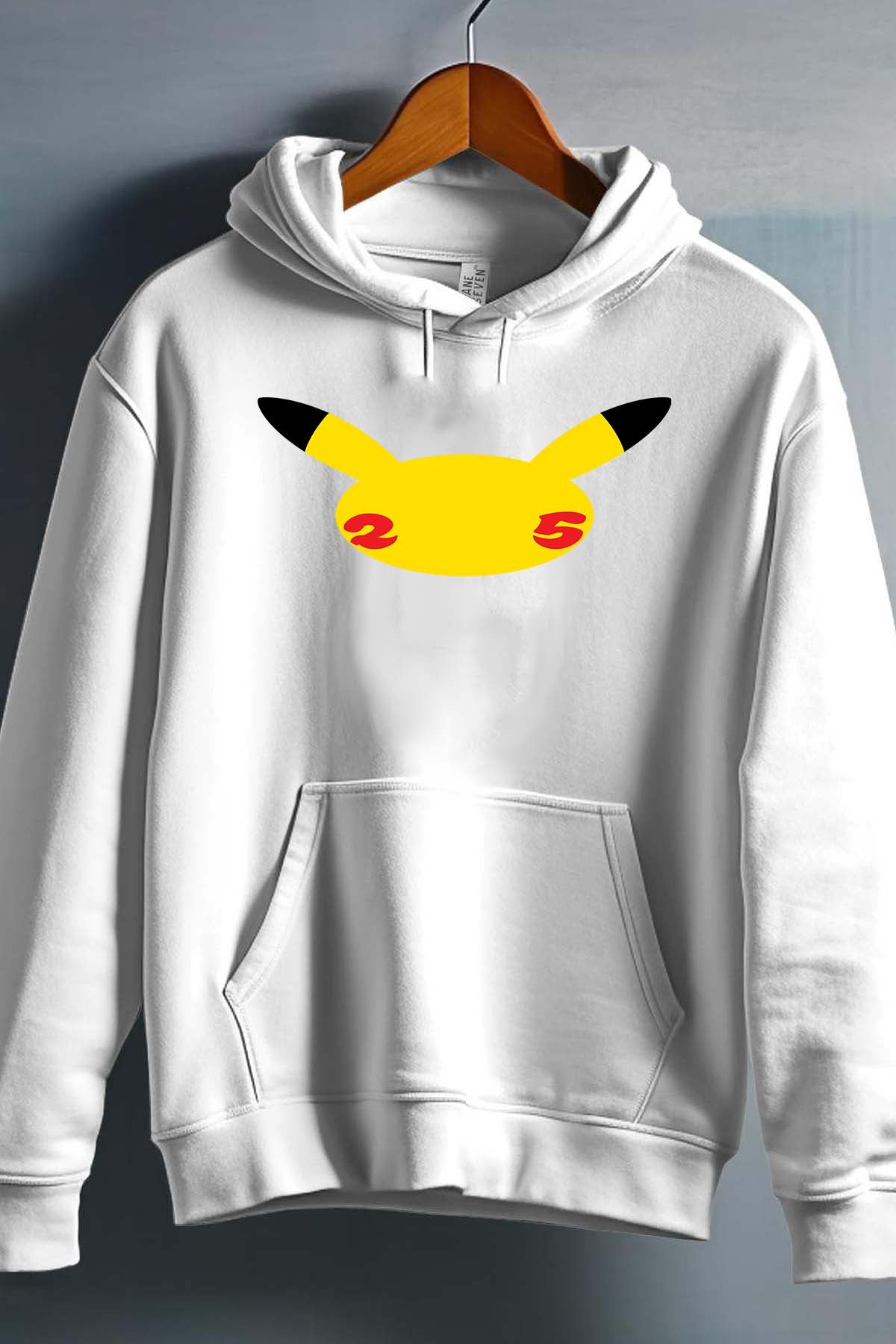 COULEUR:Blanc|Sweat Capuche Fille | Head Pikachu Blanc