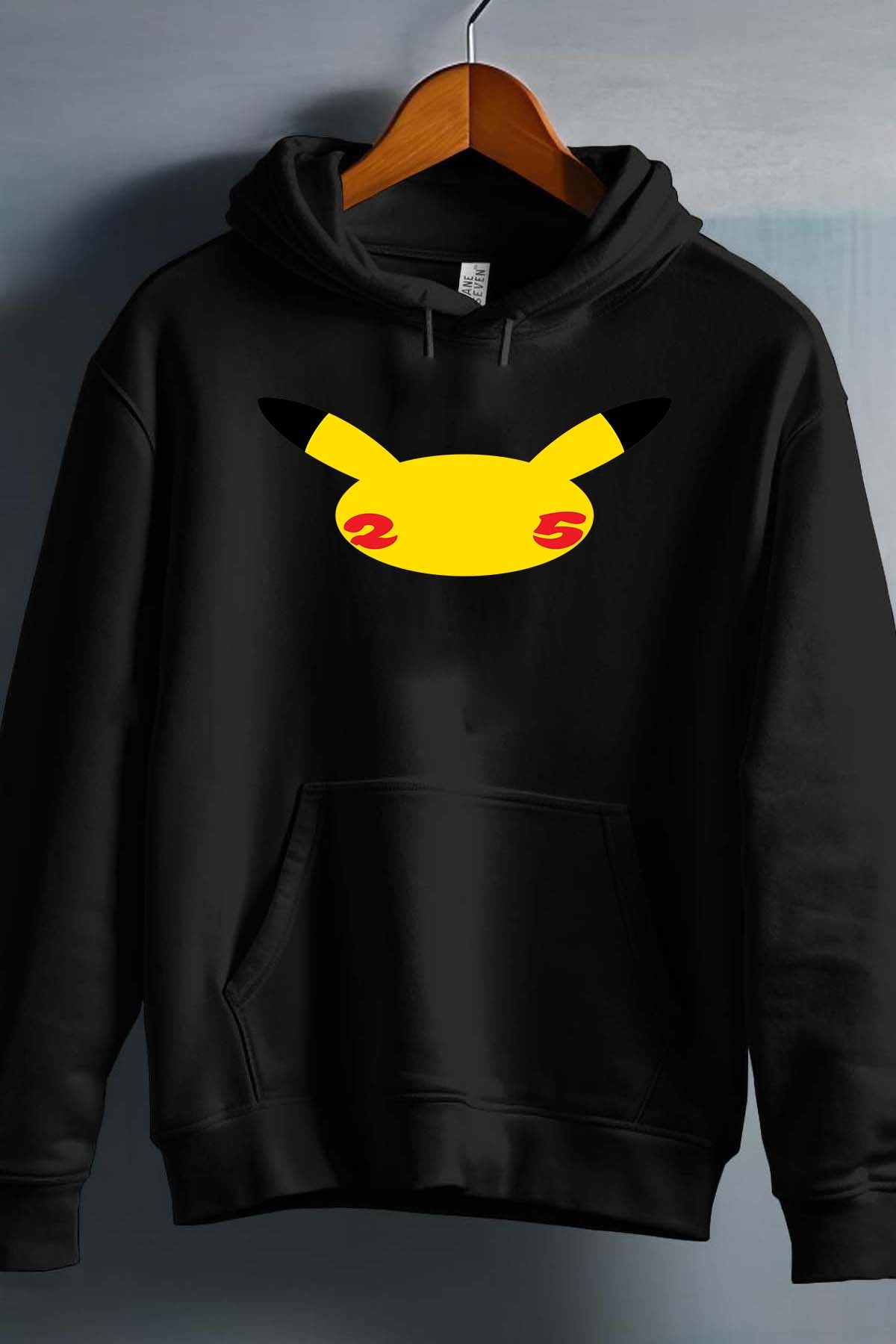 COULEUR:Noir|Sweat Capuche Fille | Head Pikachu Noir