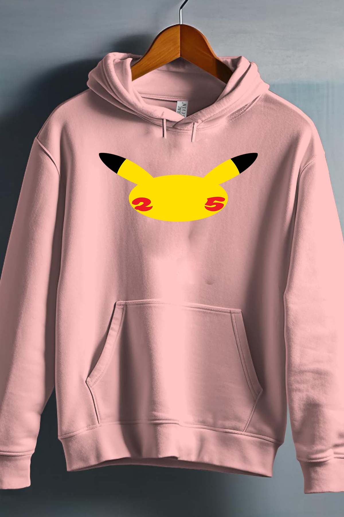 COULEUR:Rose|Sweat Capuche Fille | Head Pikachu Rose