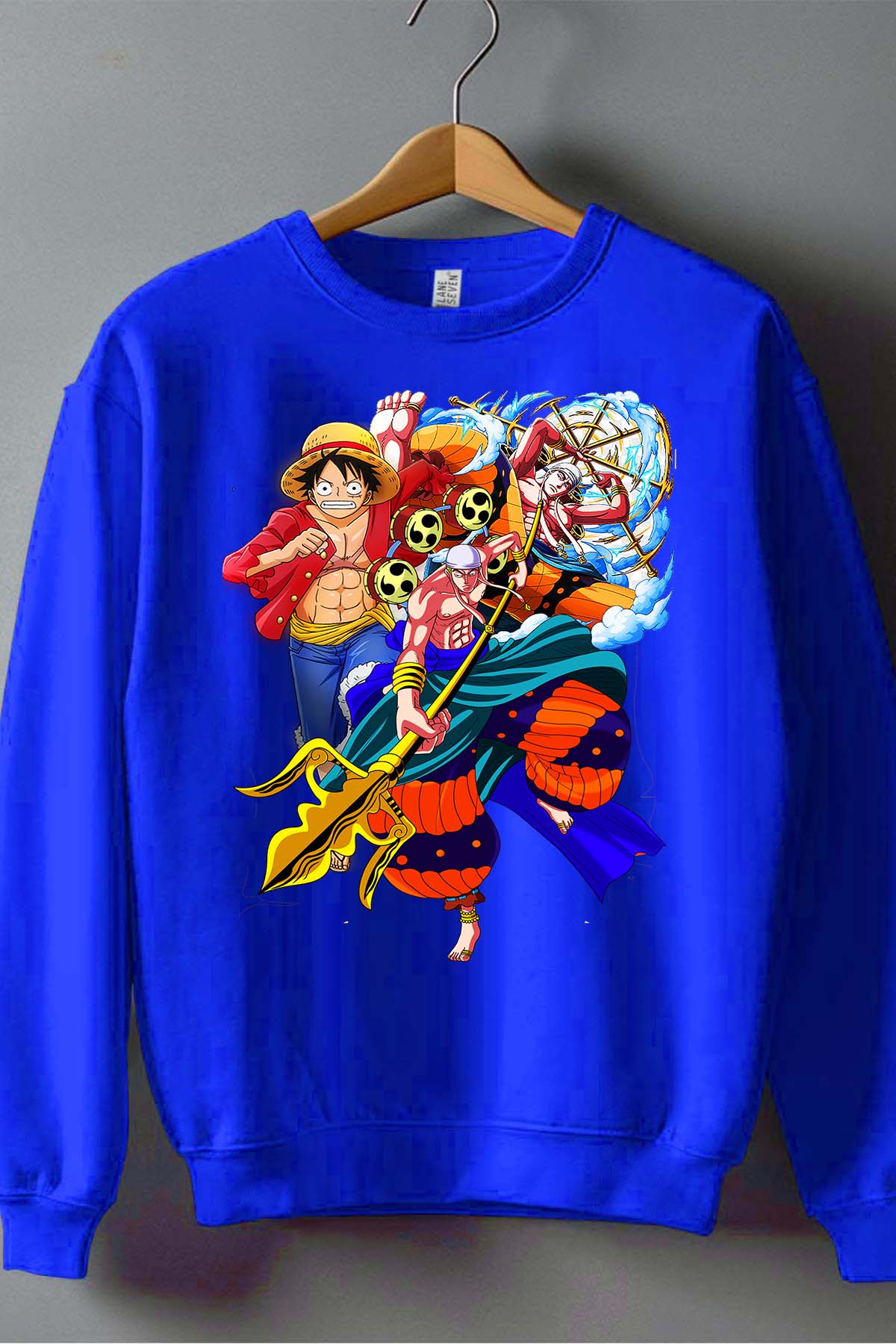 COULEUR:Bleu Roi|Sweat Col Rond Homme | Inero Go Bleu Roi