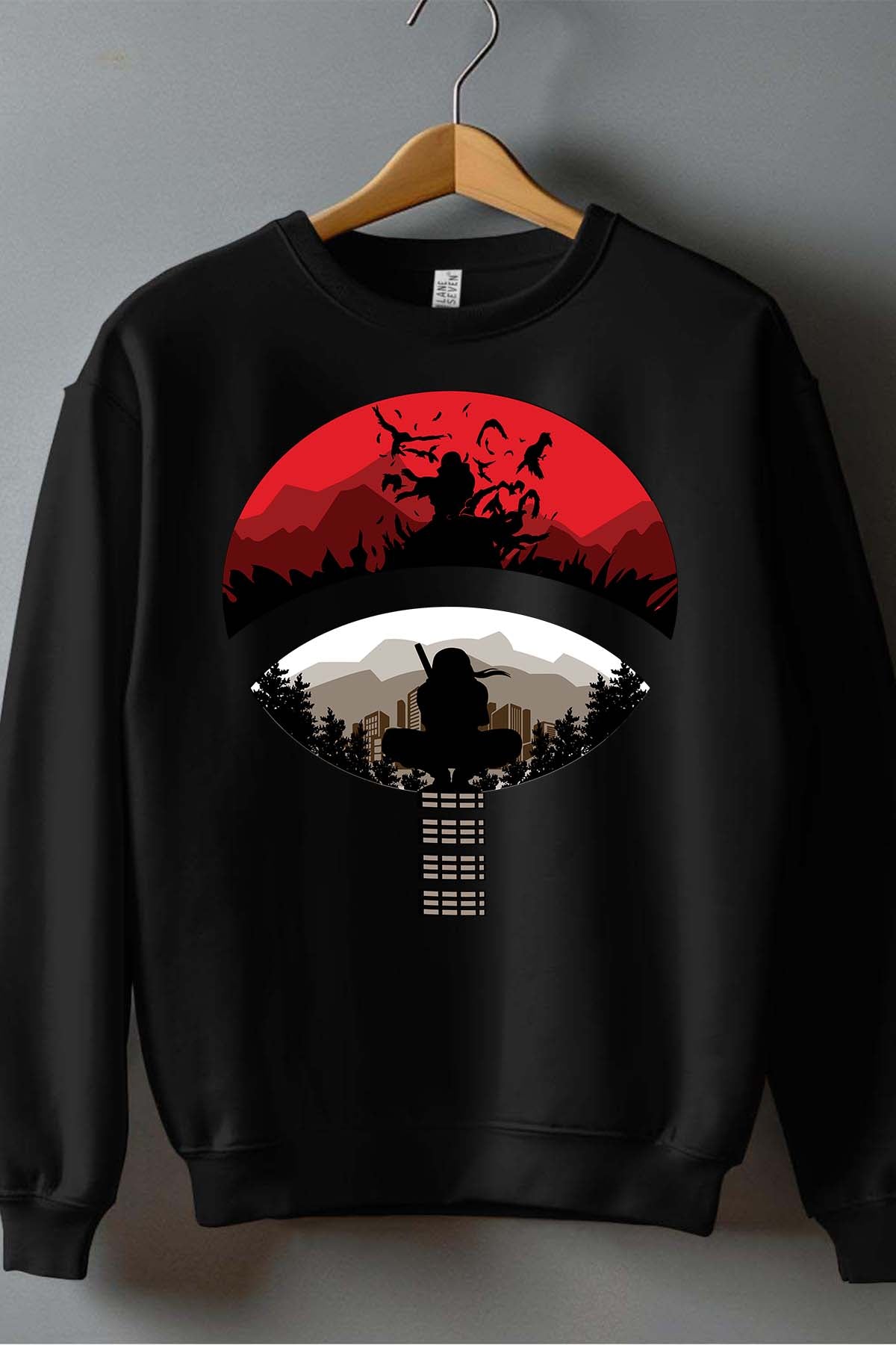 COULEUR:Noir|Sweat Col Rond Homme | Its naruto Noir