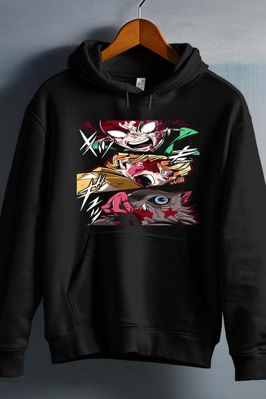 COULEUR:Noir|Sweat Capuche Garçon | KIMETSU final attack Noir