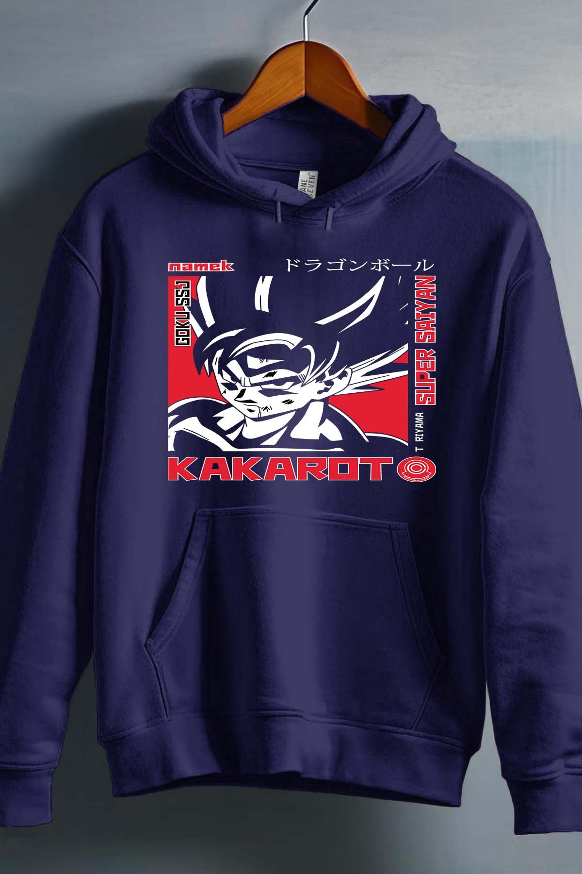 COULEUR:Marine|Sweat Capuche Homme | Kakarot Super Marine