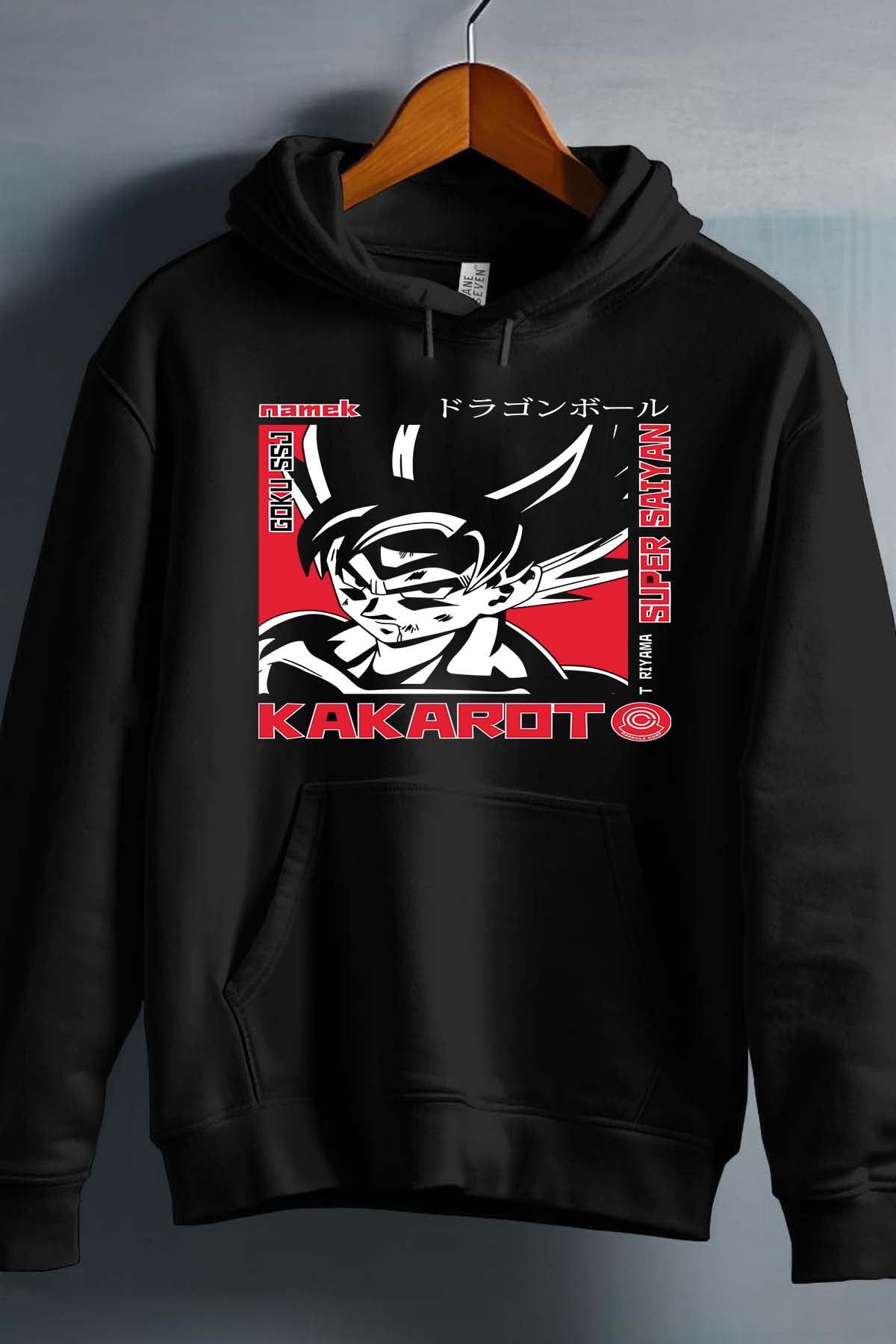 COULEUR:Noir|Sweat Capuche Homme | Kakarot Super Noir