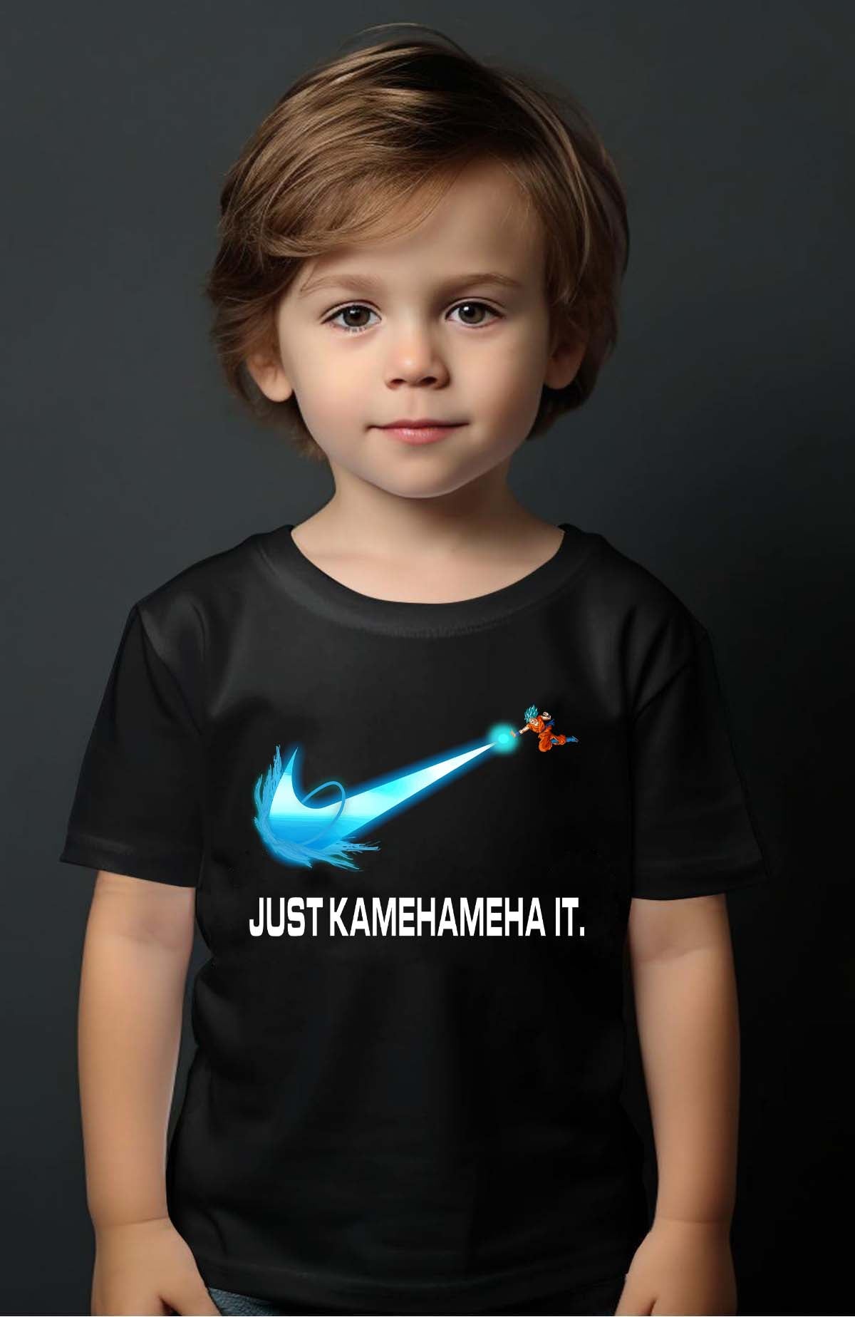 COULEUR:Noir|T-shirt Garçon | Kamehameha It Noir