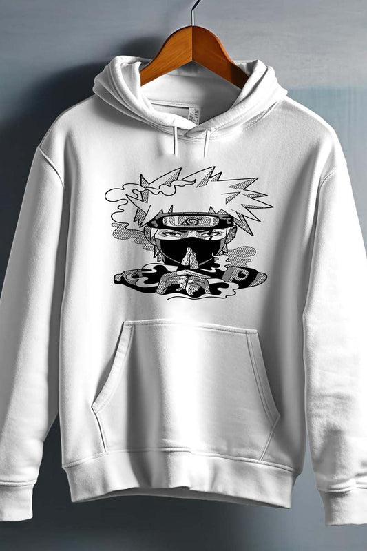 COULEUR:Blanc|Sweat Capuche Garçon | Konoha jutsu Blanc