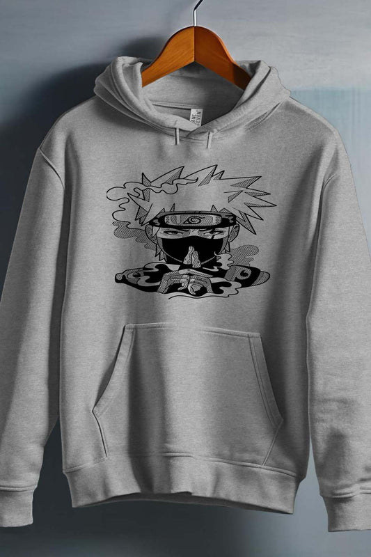 COULEUR:Gris|Sweat Capuche Homme | Konoha jutsu Gris
