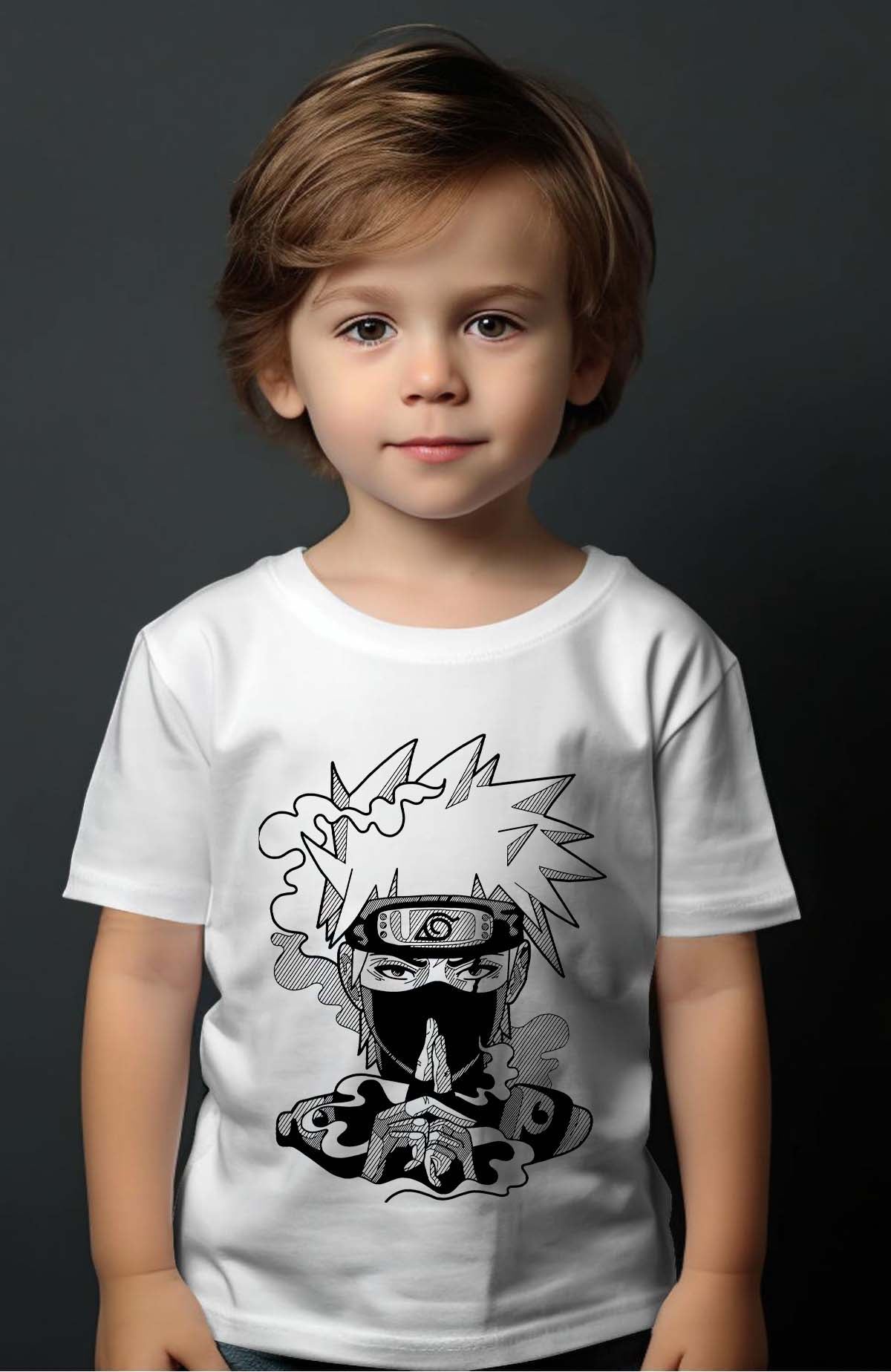 COULEUR:Blanc|T-shirt Garçon | Konoha jutsu Blanc