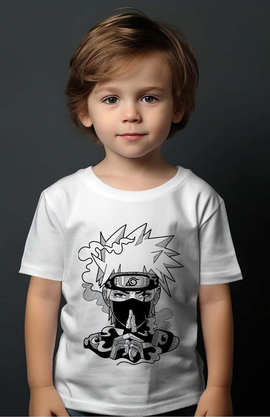 COULEUR:Blanc|T-shirt Garçon | Konoha jutsu Blanc