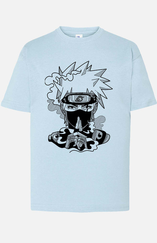 COULEUR:Bleu Ciel|T-shirt Garçon | Konoha jutsu Bleu Ciel