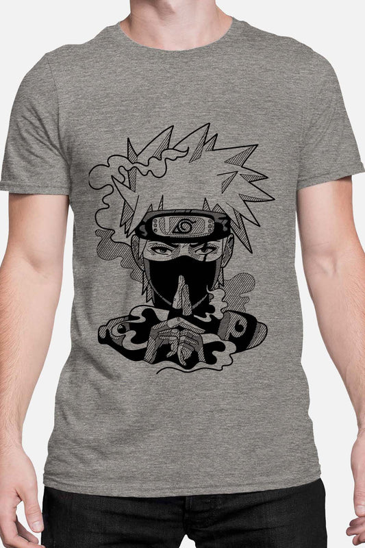 COULEUR:Gris|T-shirt Homme | Konoha jutsu Gris