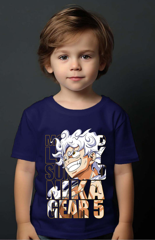 COULEUR:Marine|T-shirt Garçon | LUFFY G5 txt incrust Marine