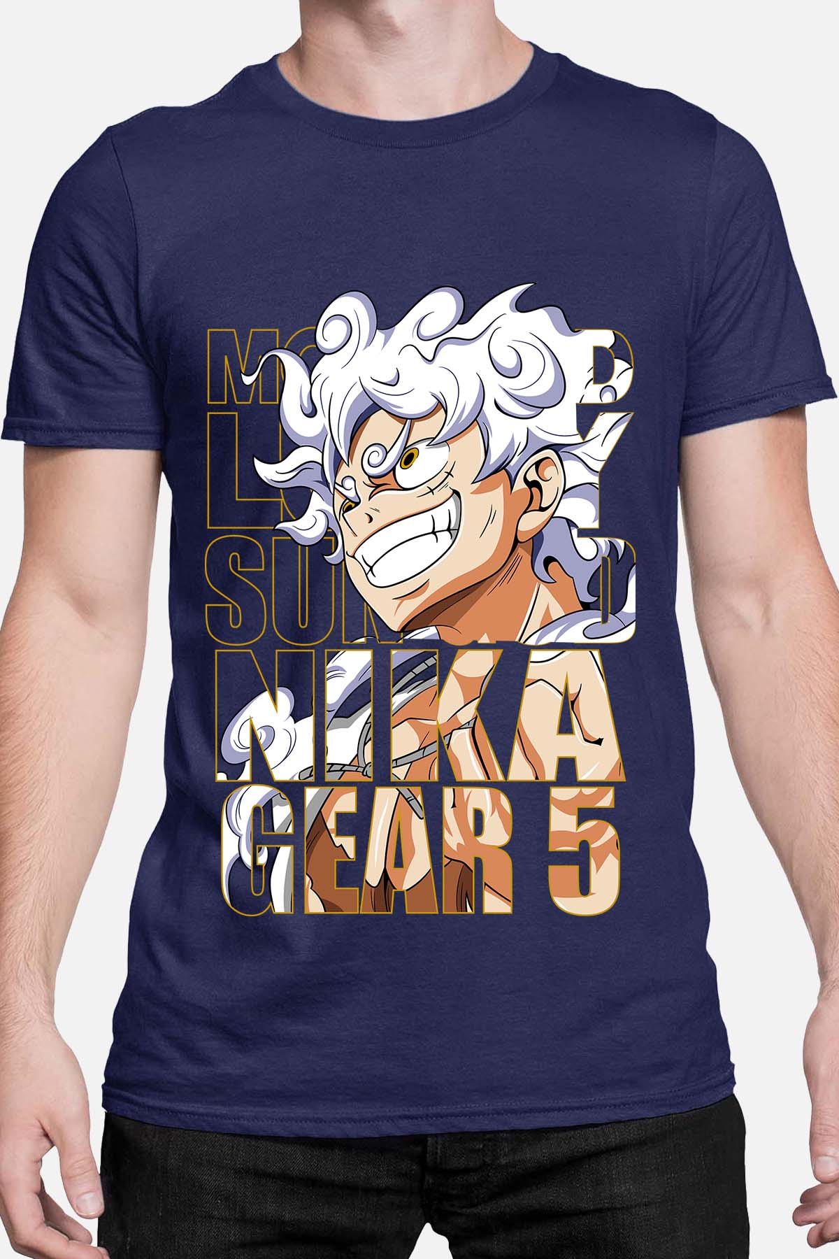 COULEUR:Marine|T-shirt Homme | LUFFY G5 txt incrust Marine