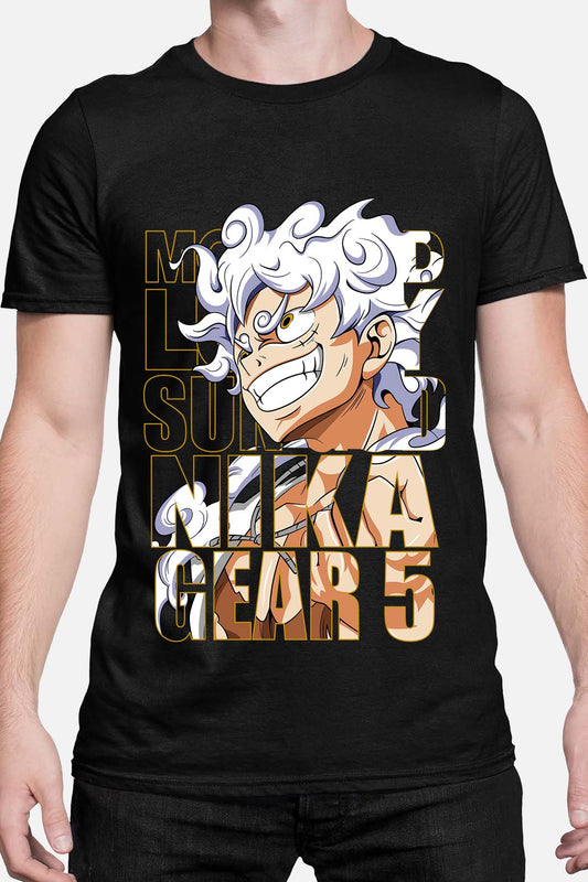 COULEUR:Noir|T-shirt Homme | LUFFY G5 txt incrust Noir