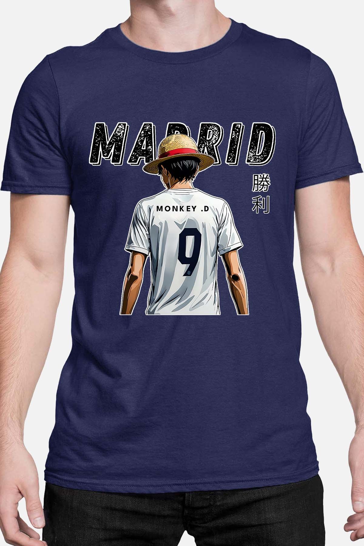 COULEUR:Marine|T-shirt Homme | Luffy madrid Marine