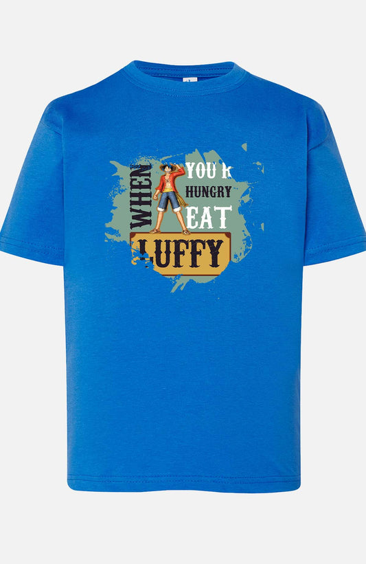 COULEUR:Bleu Roi|T-shirt Garçon | Luffy's Menu Bleu Roi