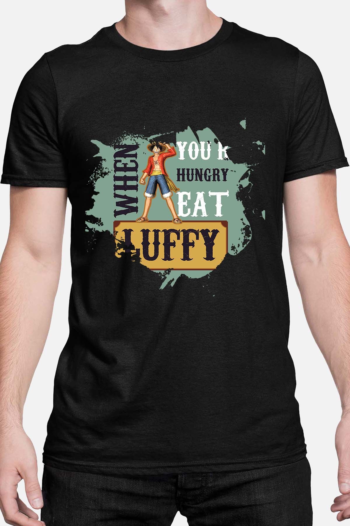COULEUR:Noir|T-shirt Homme | Luffy's Menu Noir