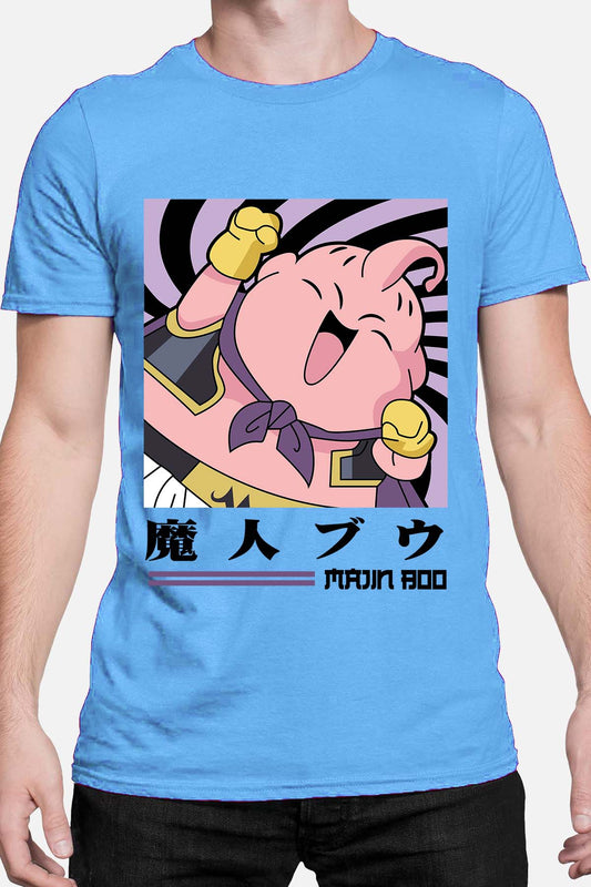COULEUR:Bleu Ciel|T-shirt Homme | MAJIN BOO CHIBI 01 Bleu Ciel