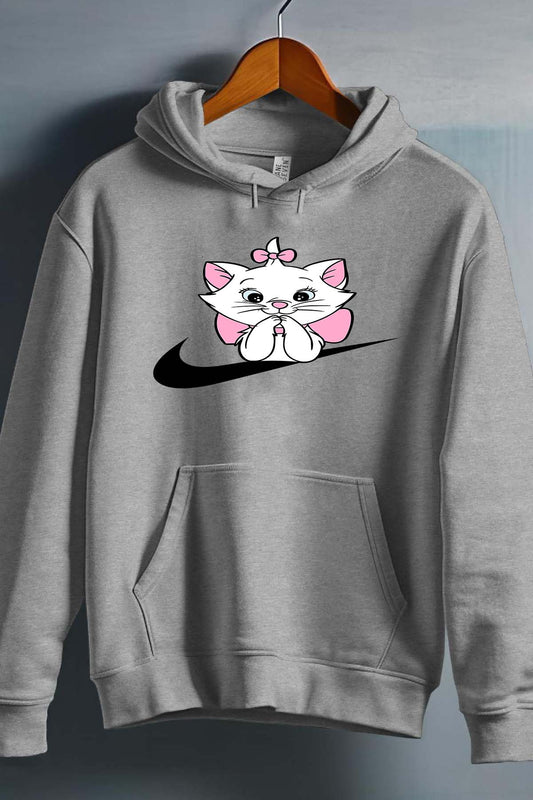 COULEUR:Gris|Sweat Capuche Fille | Marie nike Gris