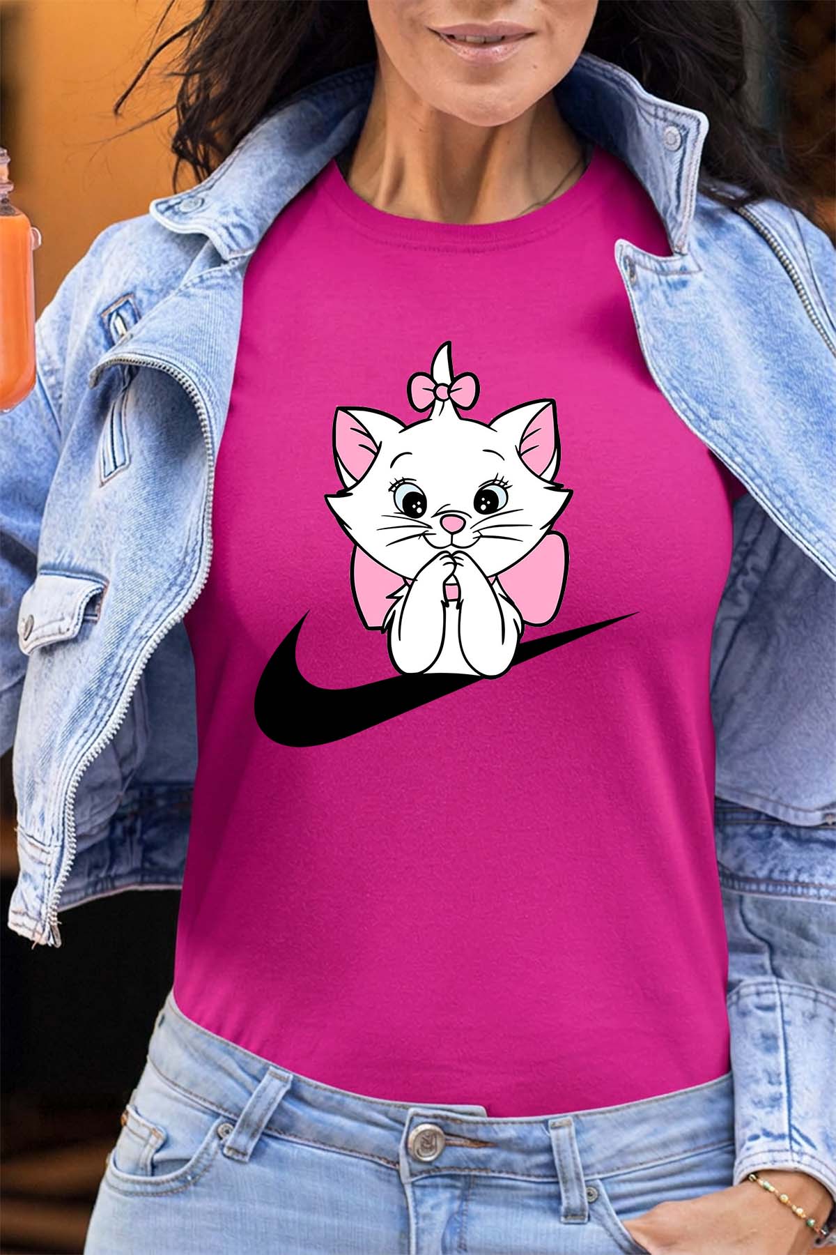 COULEUR:Fuchsia|T-shirt Femme | Marie nike Fuchsia