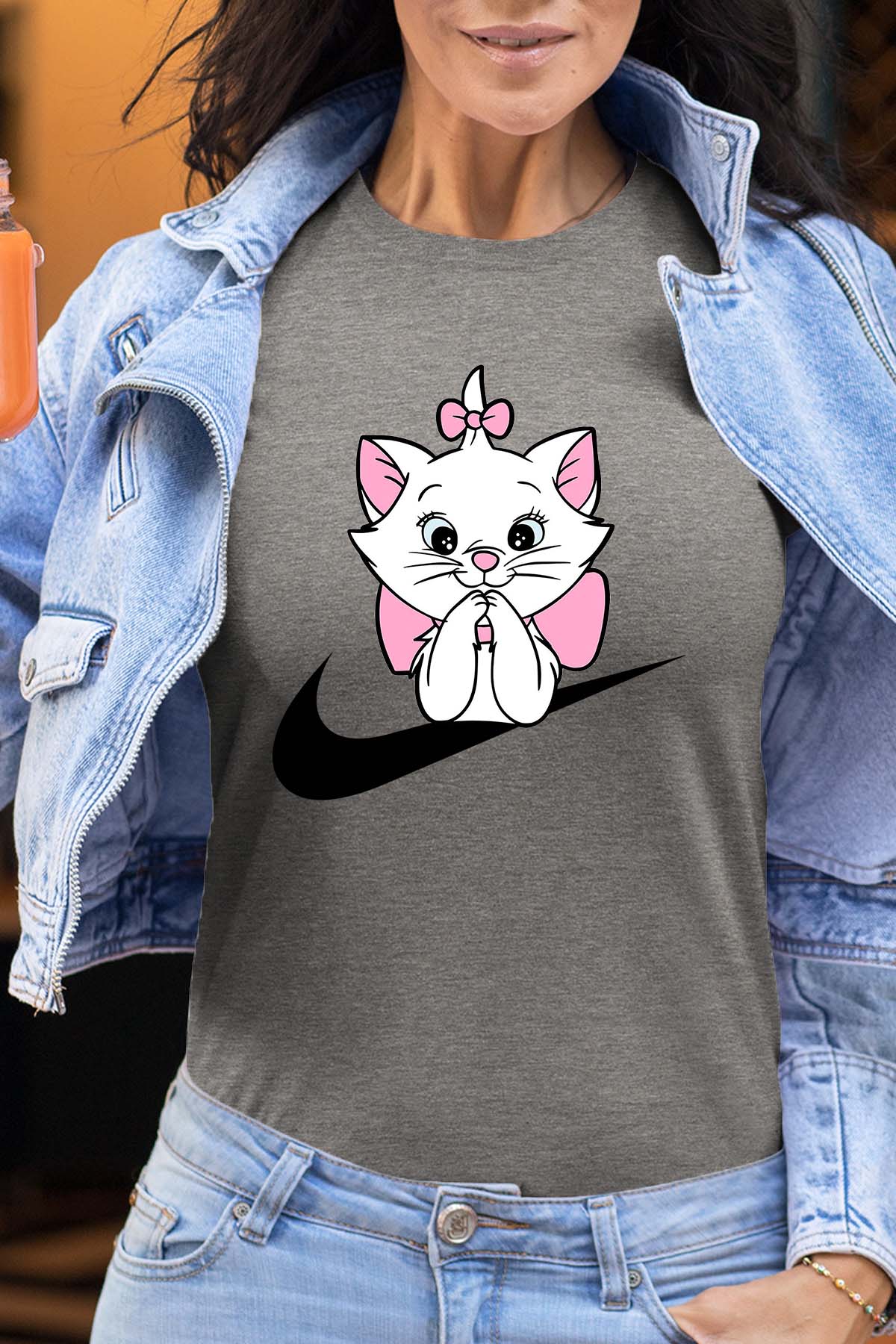 COULEUR:Gris|T-shirt Femme | Marie nike Gris