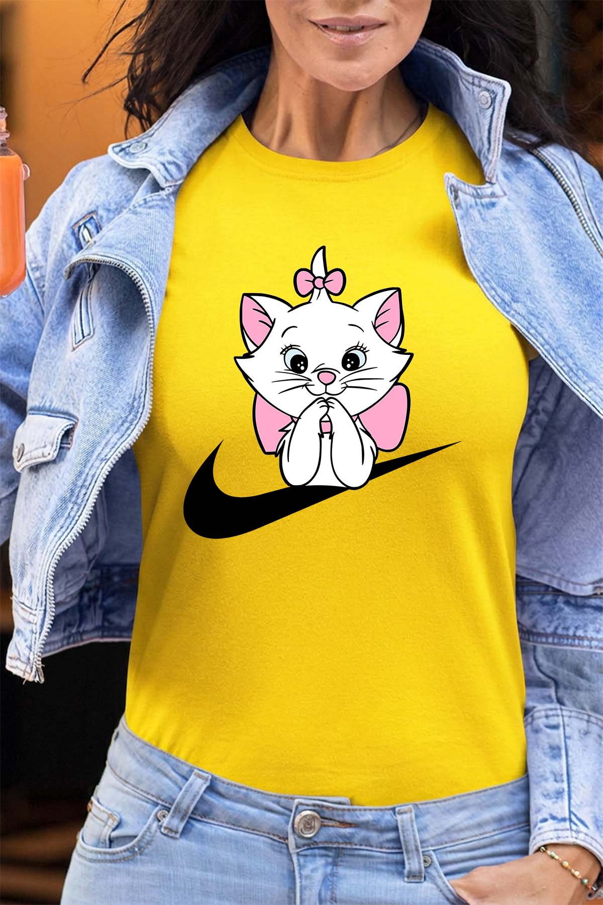 COULEUR:Jaune|T-shirt Femme | Marie nike Jaune
