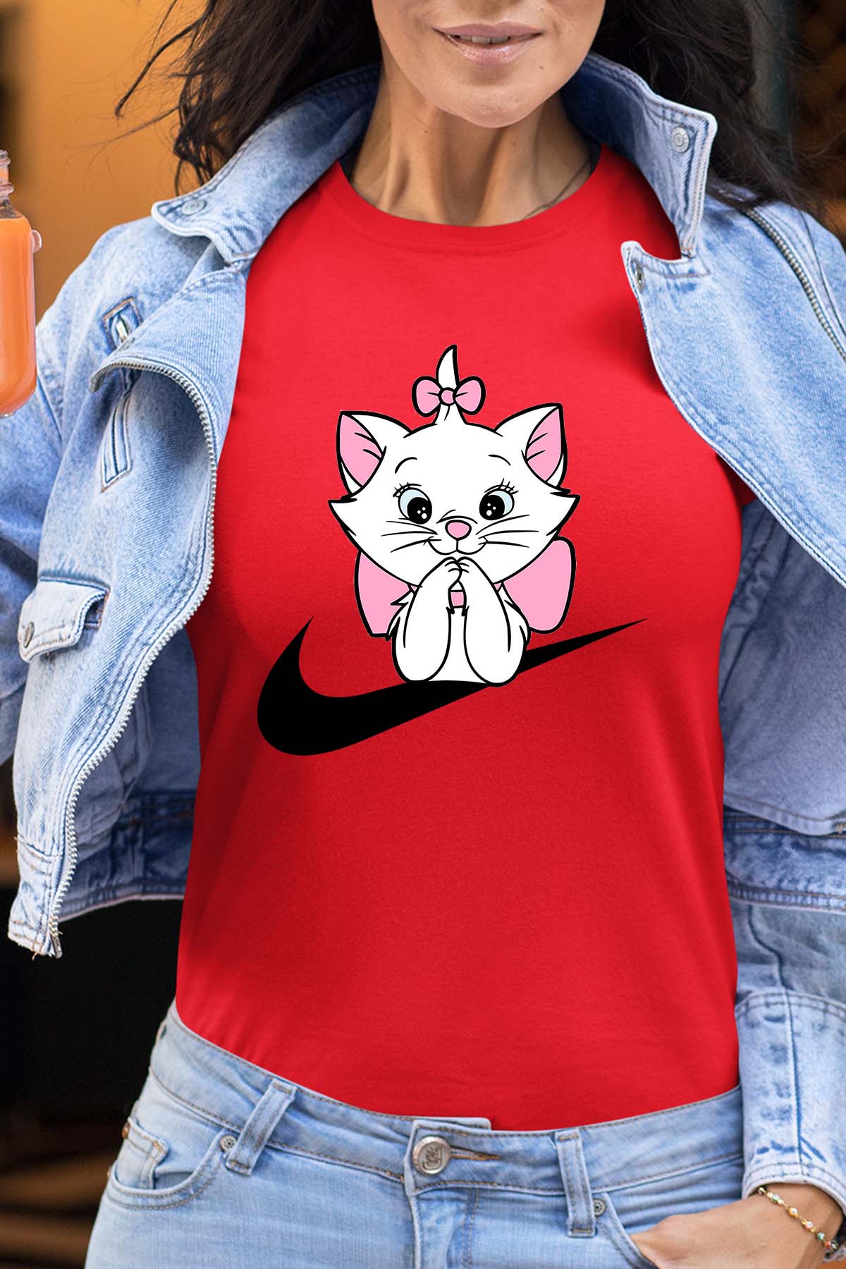 COULEUR:Rouge|T-shirt Femme | Marie nike Rouge