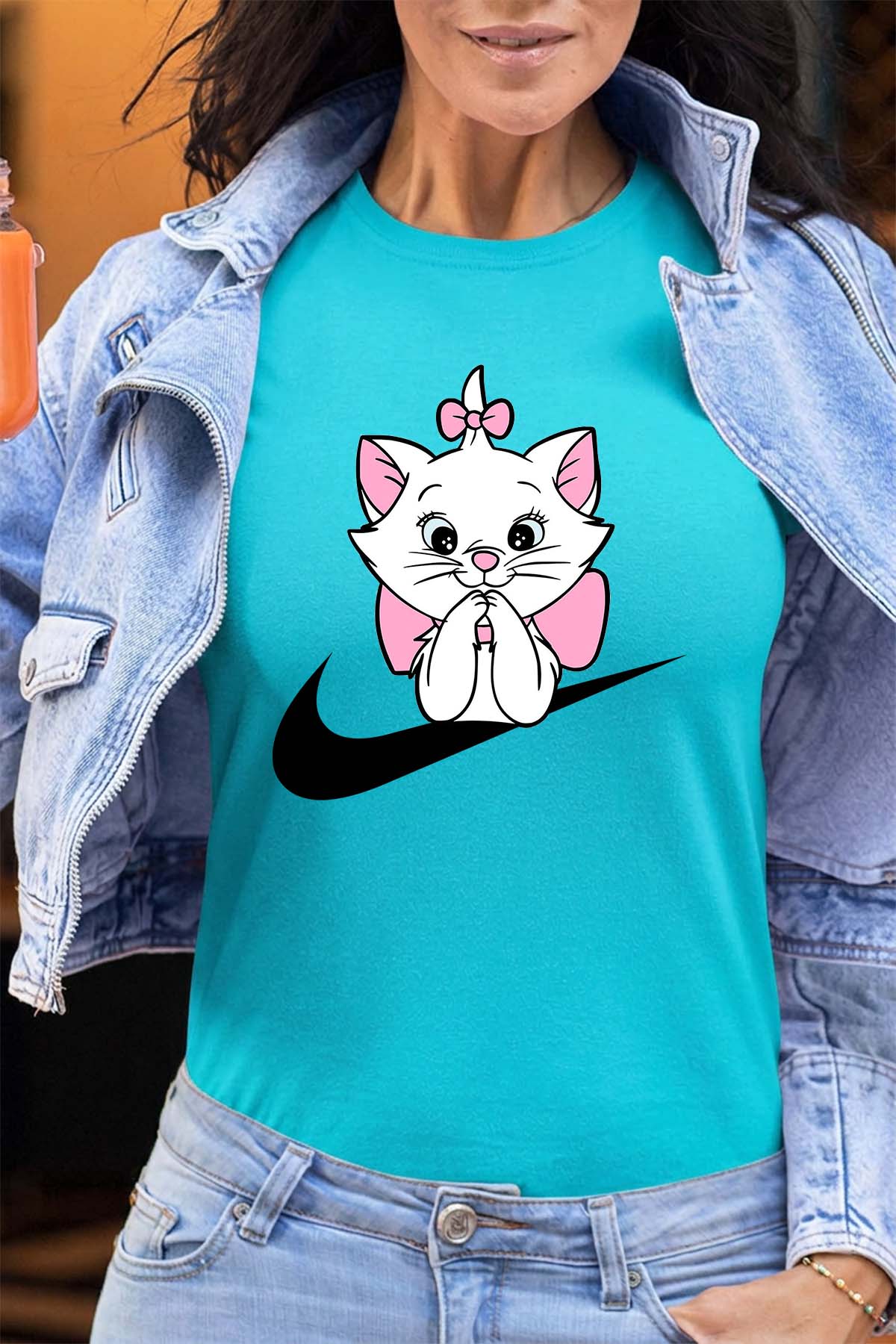 COULEUR:Turquoise|T-shirt Femme | Marie nike Turquoise