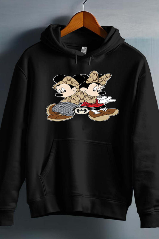 COULEUR:Noir|Sweat Capuche Fille | Mickey Minnie Complice gucci Noir